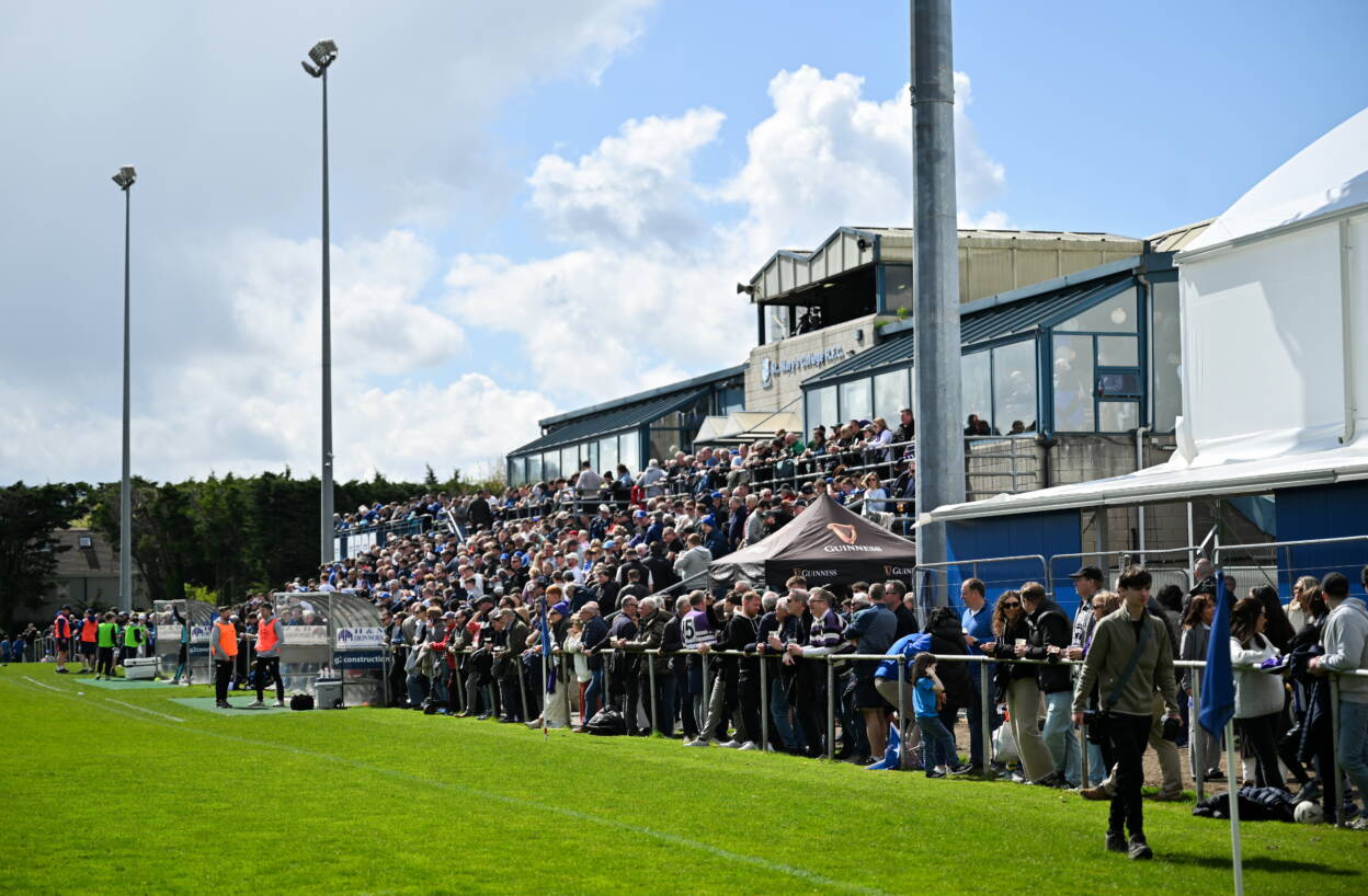 A view of the crowd at Templeville Road for last week's semi-final clash