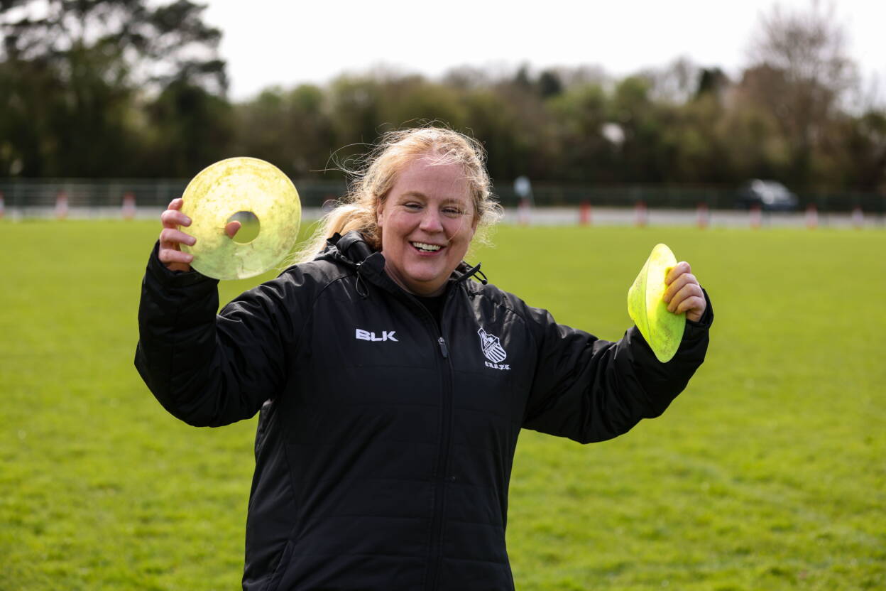 Old Belvedere Women's head coach Fiona Hayes