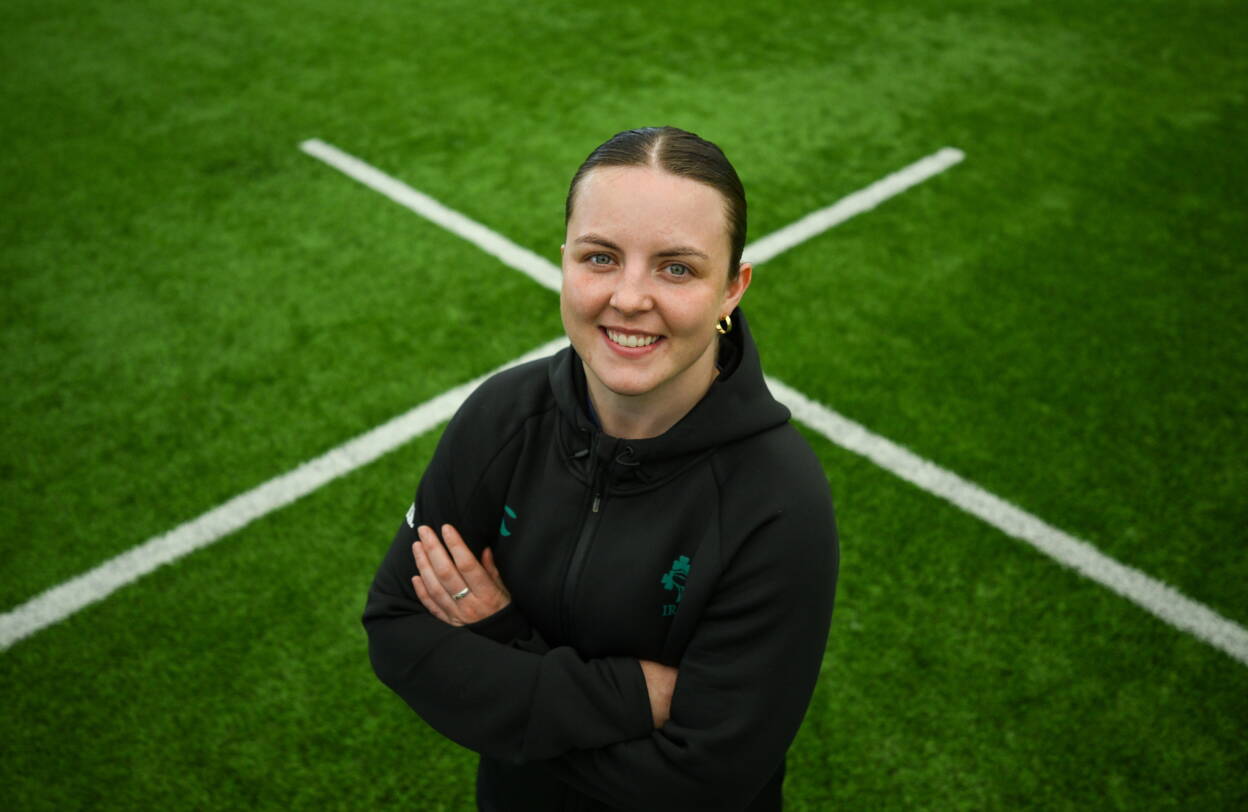 Brittany Hogan during this week's media day at the IRFU HPC