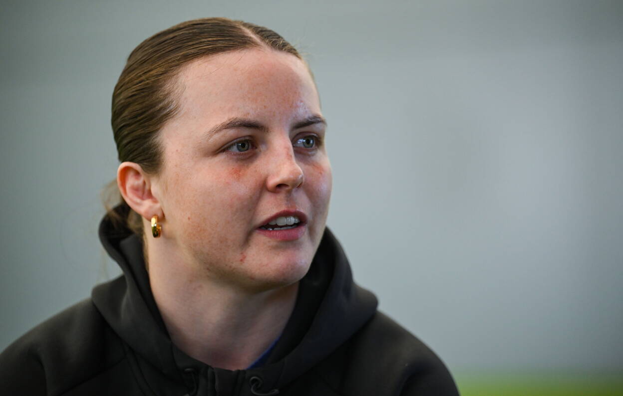 Brittany Hogan spoke to the media ahead of the Scotland game